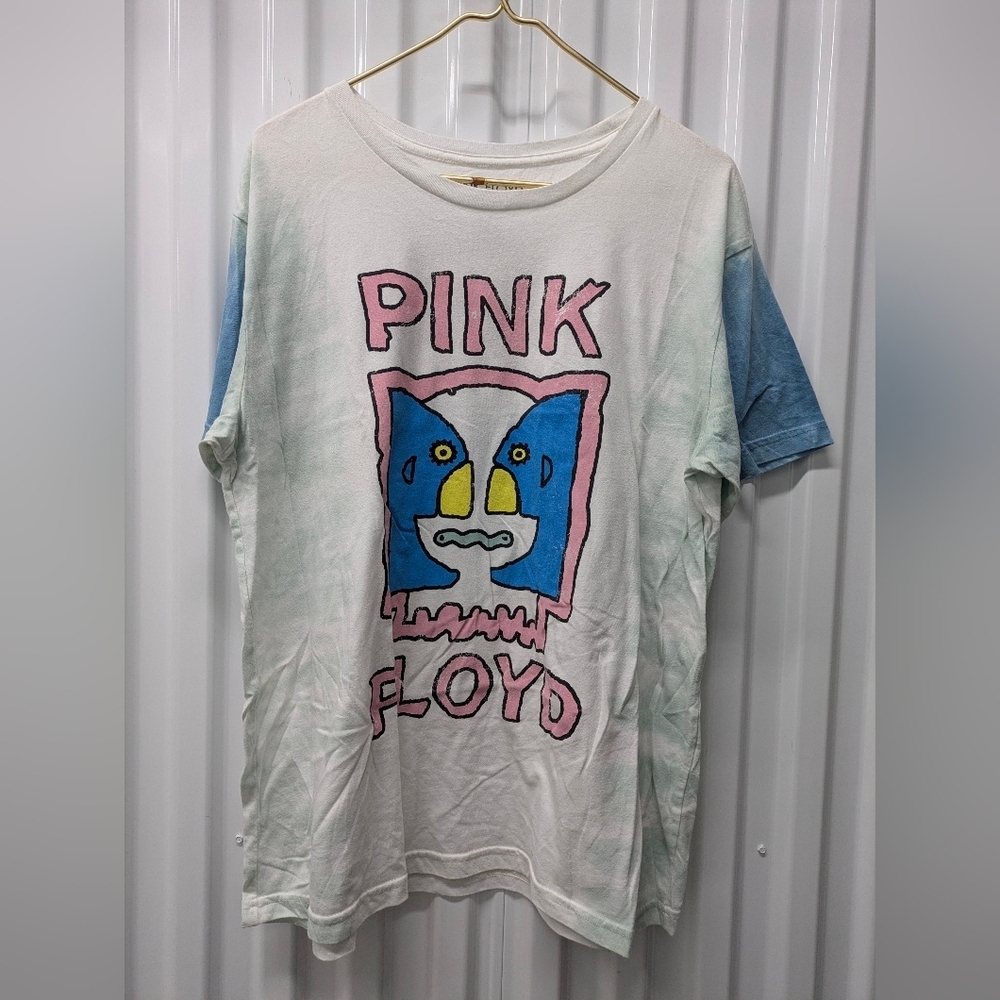 Pink Floyd Graphic Tee - White, Blue, Pink